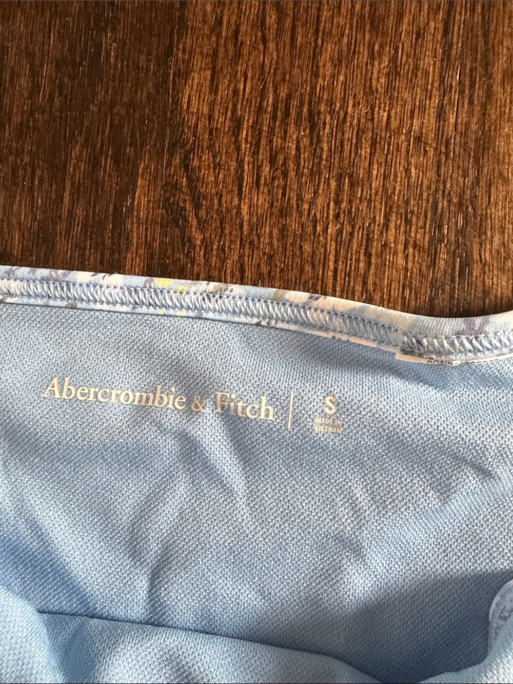 Abercrombie & Fitch Light Blue Floral Tie-String Bikini - Picture 2 of 2